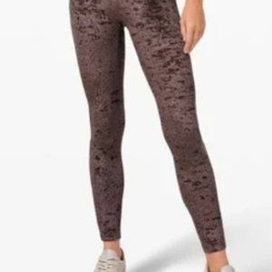 Lululemon Wunder Lounge High-Rise Tight 28" *Crushed Velvet Size 8